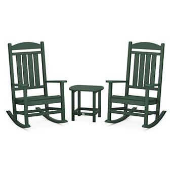POLYWOOD Outdoor Presidential Rocker 3 pc Set