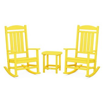 POLYWOOD Outdoor Presidential Rocker 3 pc Set