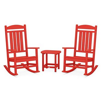 POLYWOOD Outdoor Presidential Rocker 3 pc Set