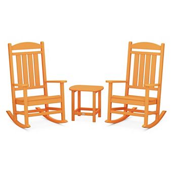 POLYWOOD Outdoor Presidential Rocker 3 pc Set
