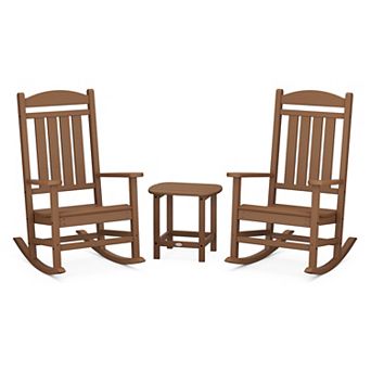 POLYWOOD Outdoor Presidential Rocker 3 pc Set