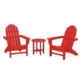 POLYWOOD Vineyard Outdoor Adirondack 3 pc Set