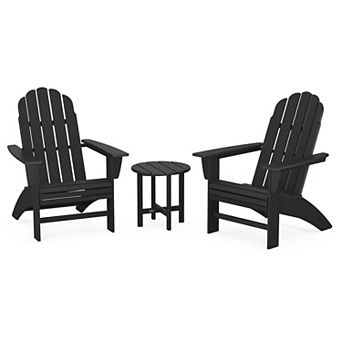 POLYWOOD Outdoor Vineyard Curveback Adirondack 3 pc Set