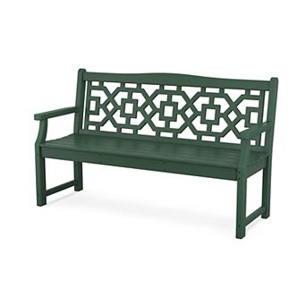 Martha Stewart by POLYWOOD Chinoiserie Outdoor Garden Bench