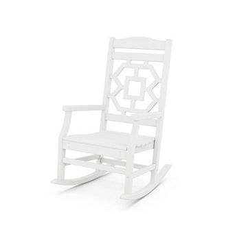 Martha Stewart by POLYWOOD Chinoiserie Outdoor Rocking Chair