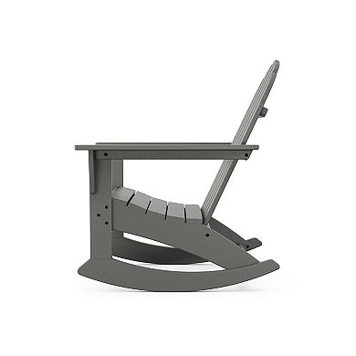 POLYWOOD Outdoor Vineyard Adirondack Rocking Chair