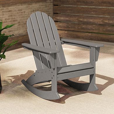 POLYWOOD Outdoor Vineyard Adirondack Rocking Chair
