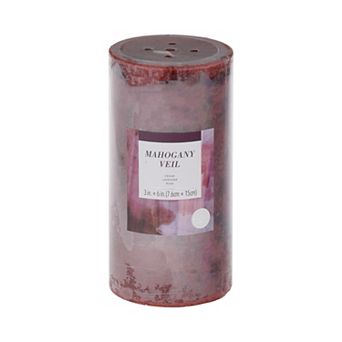 Sonoma Goods For Life® Mahogany Veil 3" x 6" Pillar Candle