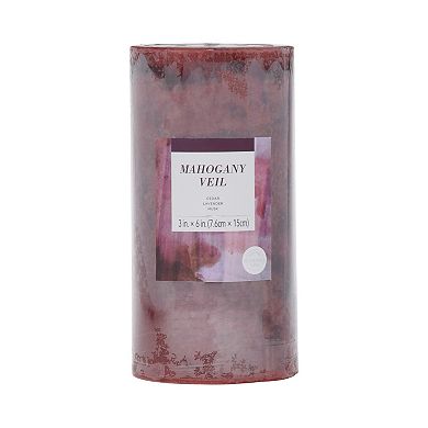 Sonoma Goods For Life® Mahogany Veil 3" x 6" Pillar Candle