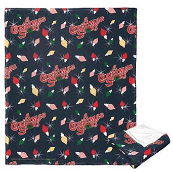 Warner Bros. A Christmas Story Lit Up Pattern Silk Touch Throw Blanket 50x60 Inches