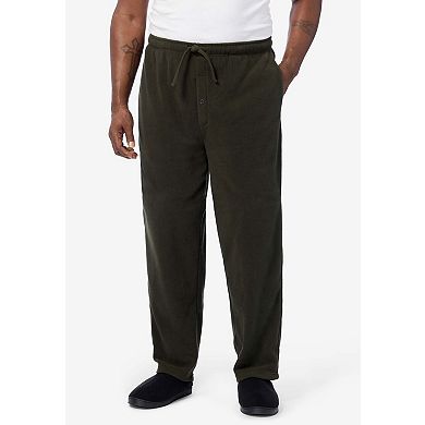 KingSize Men's Big & Tall Solid Microfleece Pajama Pants