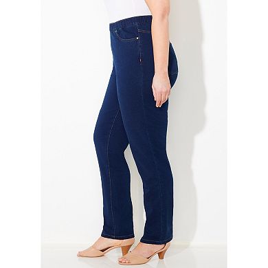 Catherines Women's Plus Size Petite The Curvy Knit Jean