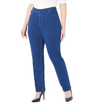 Catherines Women's Plus Size Petite The Curvy Knit Jean