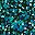 Teal Confetti Petals