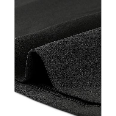 Plus Size Dress for Women Casual Wedding Guest Work Notched V Neck 3/4 Sleeve A-Line Dresses