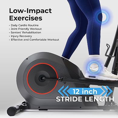 Sunny Health & Fitness 16-Level Smart Magnetic Resistance Elliptical