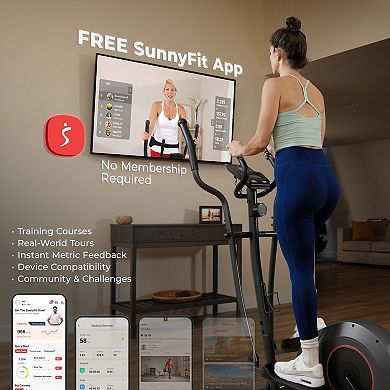 Sunny Health & Fitness 16-Level Smart Magnetic Resistance Elliptical