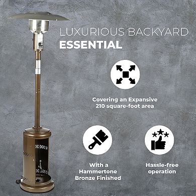 Four Seasons Courtyard 40,000 BTU Steel Outdoor Patio Heater, Bronze Finish