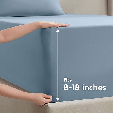 Nestl 4-Piece Extra Soft Microfiber Deep Pocket Bed Sheet Set
