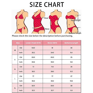 Women's Push Up Halter Bikini Sets, 2 Piece Double Tie Back Triangle Bottoms Swimwear Bathing Suits