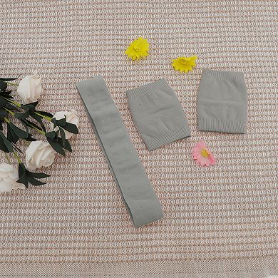 Breathable Headband with Wristband Sweat Headband for Sport 1 Set