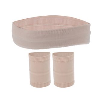 Breathable Headband with Wristband Sweat Headband for Sport 1 Set