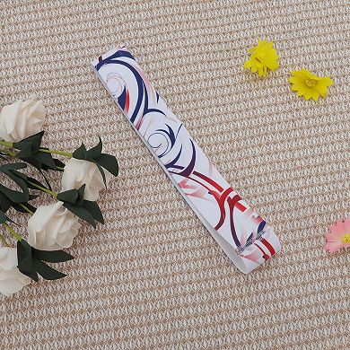 Breathable Headband Textured Sweat Headband for Sport White 1 Pc