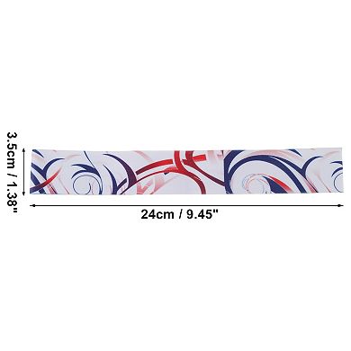 Breathable Headband Textured Sweat Headband for Sport White 1 Pc