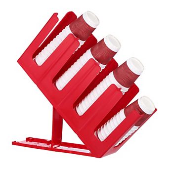 Cup and Lid Holder Paper Coffee Cup Dispenser Organizer with 4 Compartment for Kitchen