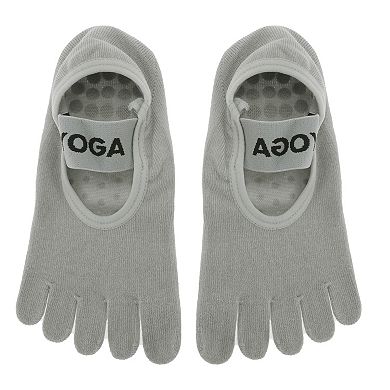 Solid Color Yoga Five Toe Socks Durable Socks for Women 1 Pair
