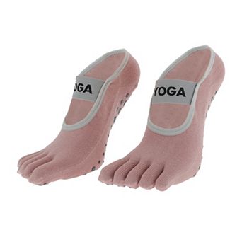 Solid Color Yoga Five Toe Socks Durable Socks for Women 1 Pair