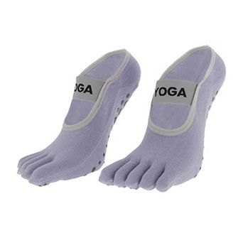 Solid Color Yoga Five Toe Socks Durable Socks for Women 1 Pair