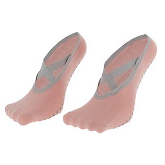 Short Cross-Strap Yoga Five Toe Socks Durable Socks for Women 1 Pair