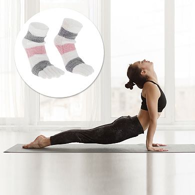 Warm Plush Yoga Five Toe Socks Durable Socks for Women 1 Pair