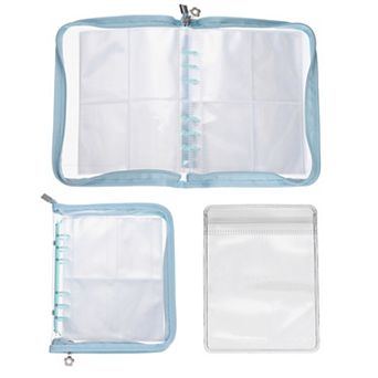 1 Set Transparent Earring Organizer Book Clear Travel Jewelry Earring Organizer with Pocket