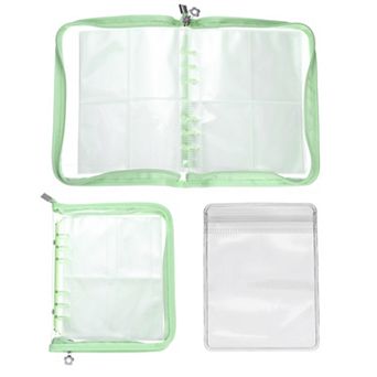 1 Set Transparent Earring Organizer Book Clear Travel Jewelry Earring Organizer with Pocket