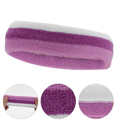Breathable Headband with Wristband Sweat Headband for Sports 1 Set