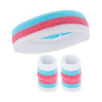 Breathable Headband with Wristband Sweat Headband for Sports 1 Set