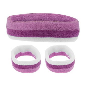 Breathable Headband with Wristband Sweat Headband for Sports 1 Set