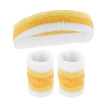 Breathable Headband with Wristband Sweat Headband for Sports 1 Set