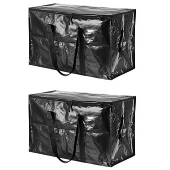 Extra Large Moving Bags, 2 pc Large Bag with Reinforced Handles and Zipper Storage Tote Packing Bag