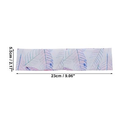Breathable Headband Printed Sweat Headband for Sport Pink White 1 Pc