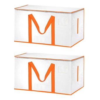 Extra Large Moving Bags, 2 pc with Reinforced Handles and Zipper Storage Tote Packing Bags