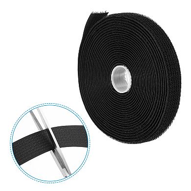 Hook and Loop Straps with 25Pcs Plastic Buckle, Fastening Cinch Strap