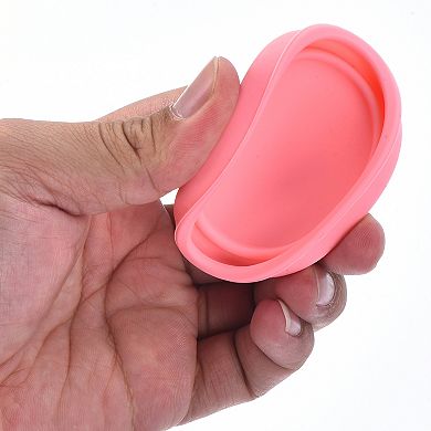 3pcs Small Condiment Containers with Lids, Stainless Steel Condiment Cup Dipping Cups, Pink