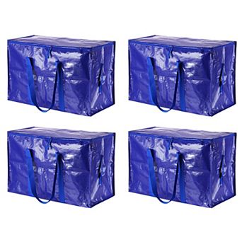 Extra Large Moving Bags, 4 Pack Large Bag with Reinforced Handles and Zipper Tote Packing Bags