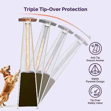 Sersper 48,000 Btu Pyramid Shaped Patio Heater