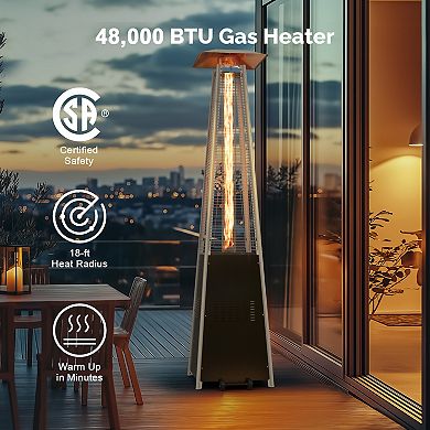 Sersper 48,000 Btu Pyramid Shaped Patio Heater