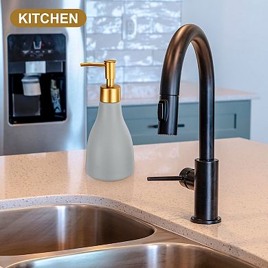 1Pc 9.5 Oz Soap Dispenser Hand and Dish Soap Dispenser Detergent Lotion Dispenser with Pump Ceramic