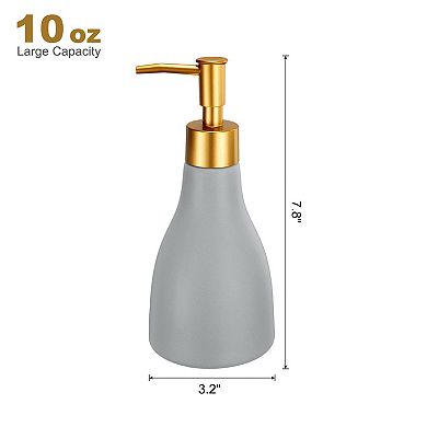 1Pc 9.5 Oz Soap Dispenser Hand and Dish Soap Dispenser Detergent Lotion Dispenser with Pump Ceramic